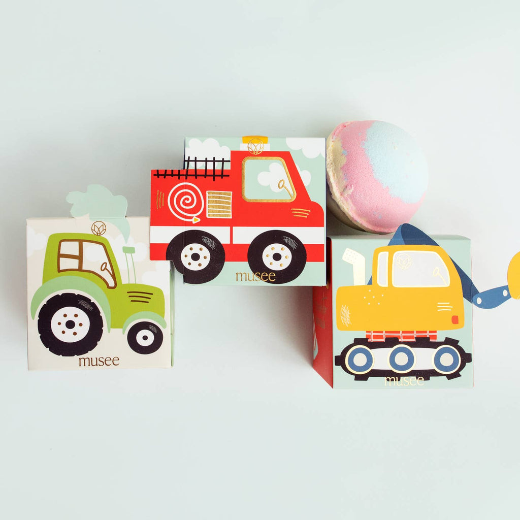 Musee Firetruck Boxed Bath Balm Bomb