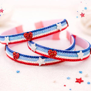 Cheeky Plum Sequin Headband in Sparkle & Stripes