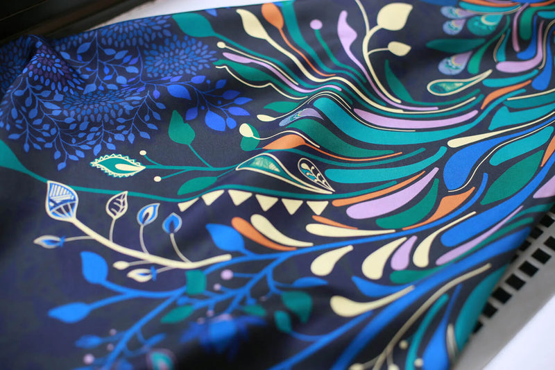 Jessie Zhao New York Silk 35" Scarf in Sprinkle Night