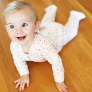 Joy Street Kids Zip Onesie in Pink Apres Ski