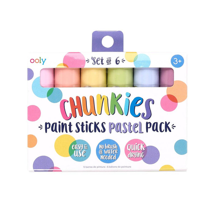 Ooly Chunkies Pastel Paint Sticks - Set of 6
