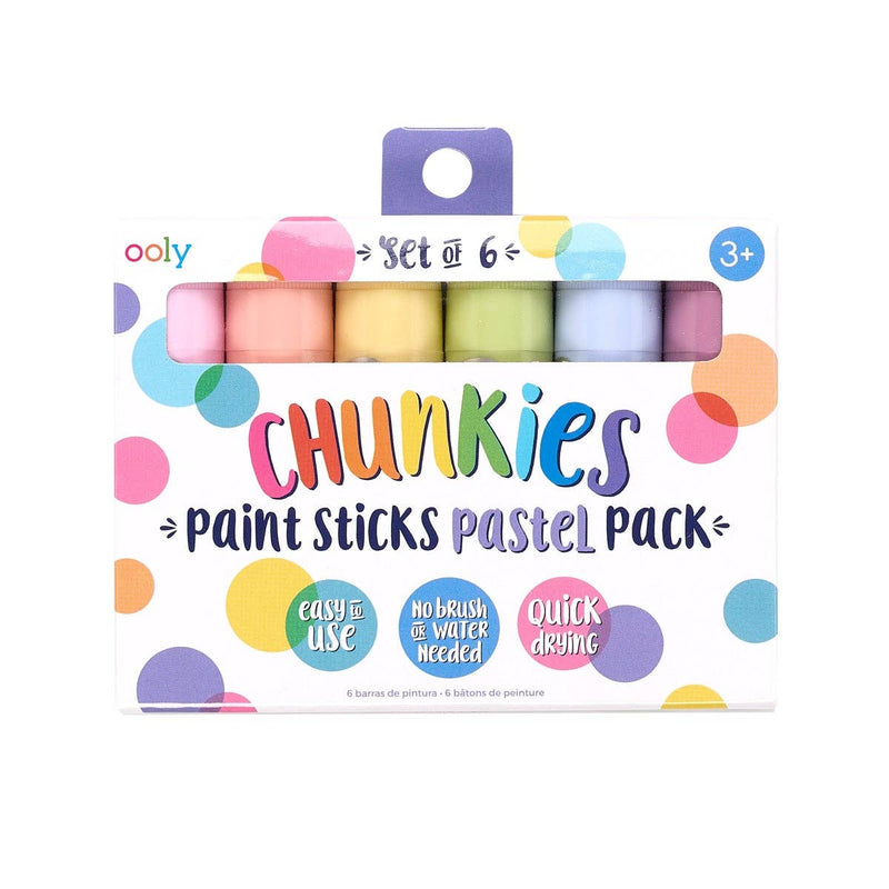 Ooly Chunkies Pastel Paint Sticks - Set of 6