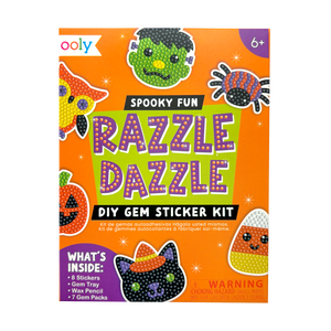 OOLY Mini Razzle Dazzle Spooky Fun DIY Gem Sticker Kit
