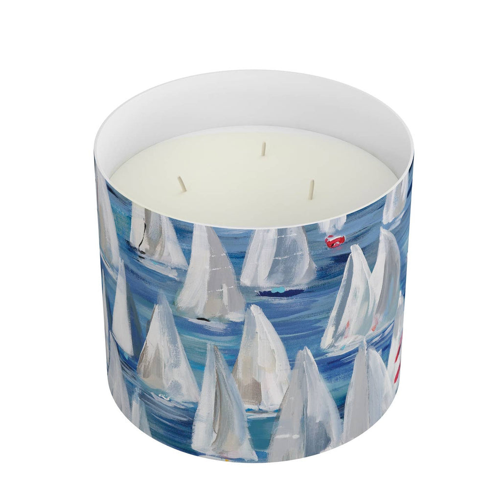 Annapolis Candle Kim Hovell Collection 3-wick Candle in Race Day