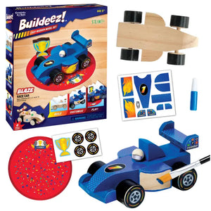 Faber-Castell Buildeez! Blaze Race Car Wooden Craft Kit