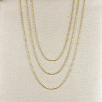 GoldFi - 18k Gold Filled Mini Diamond Cut Paperclip Chain