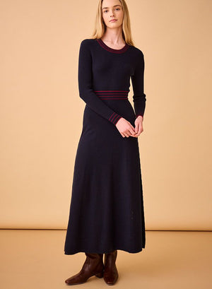 Hunter Bell Beatrice Dress in Navy