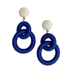 Nantucket Raffia Earrings - Multiple Colors!