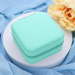 Sensibling Corp. Faux Leather Portable Square Jewelry Box