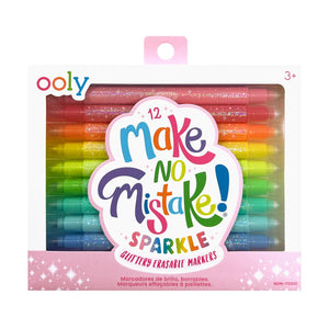 Ooly Make No Mistake!: Glittery Erasable Markers (Set of 12)