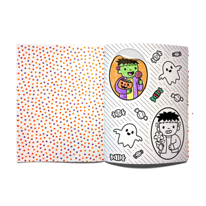 OOLY Stickiville Color-in' Sticker Book Cute n Spooky Doodles