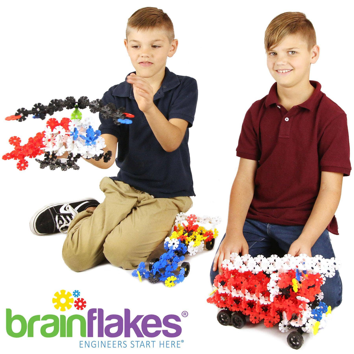 Brain Flakes Tube-Go - Wheels & Axles (8 sets)