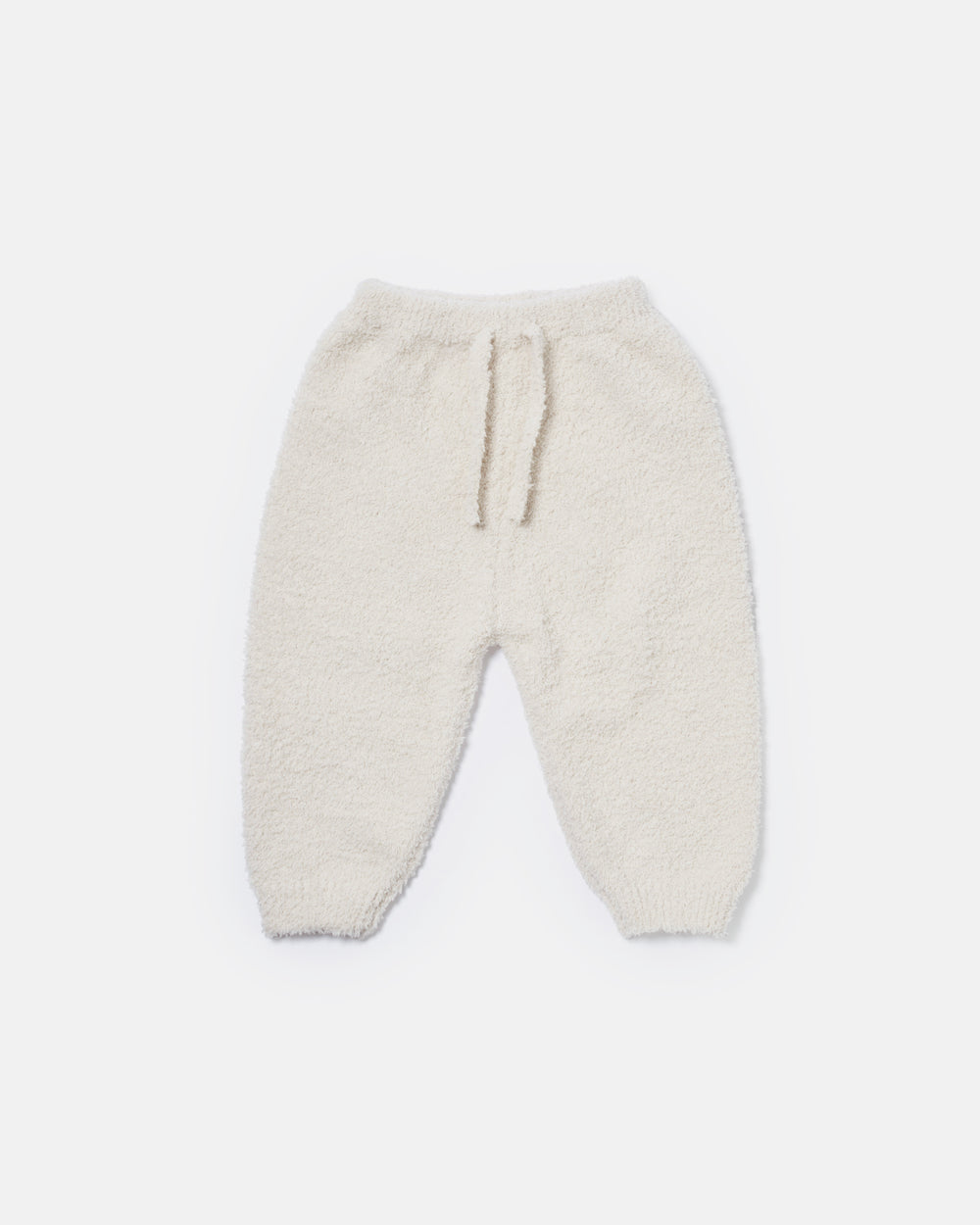 7AM Enfant Fuzzy Boxy Lounge Pant in Ecru