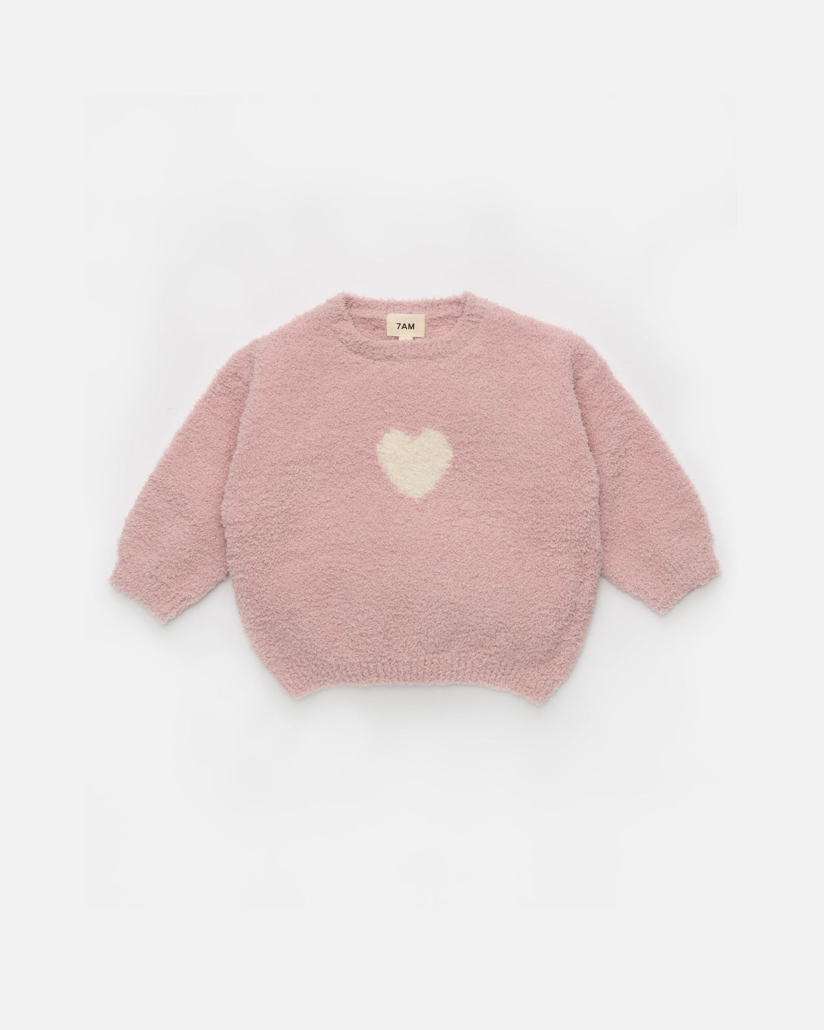 7AM Enfant Fuzzy Sweater in Heart