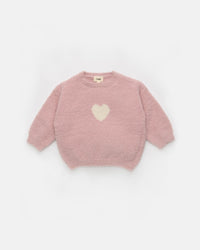 7AM Enfant Fuzzy Sweater in Heart