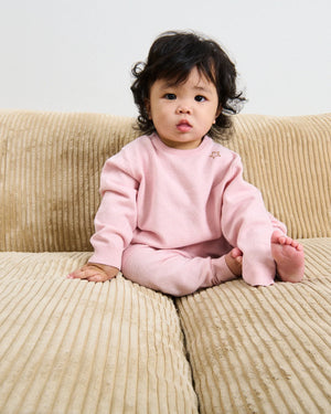 7AM Enfant Faux Cashmere Crewneck in Ballerina