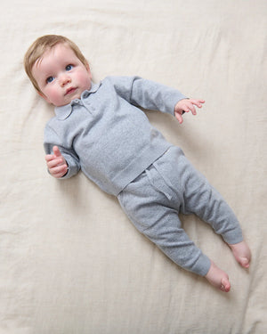 7AM Enfant Faux Cashmere Jogger in Harbor