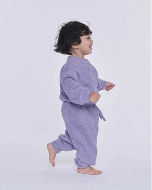 7AM Enfant Fuzzy Boxy Lounge Pant in Taro