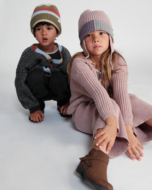 7 A.M. Enfant Chunky Beanie with Ear Flap in Multiple Colors