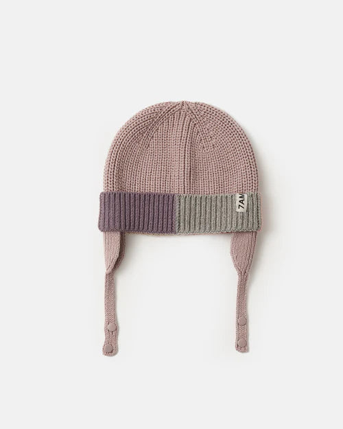 7 A.M. Enfant Chunky Beanie with Ear Flap in Multiple Colors