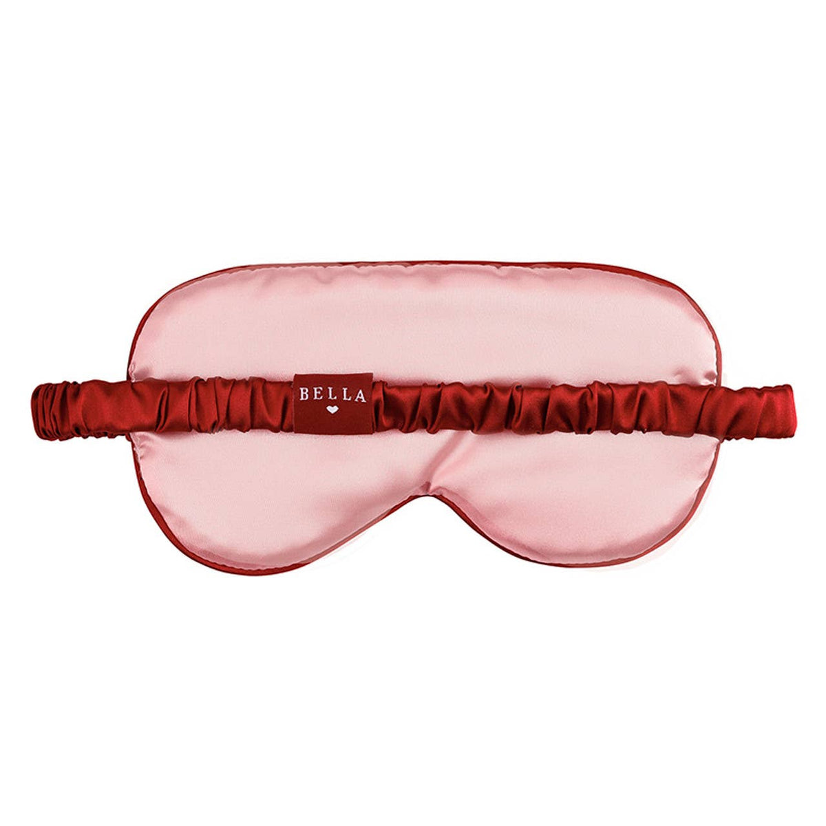Bella Sleep Spa Sleep Mask in Ornament in Blush + Burgundy Trim