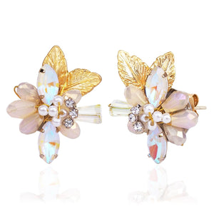 Tai Jewelry - Iridescent Corsage Cluster Studs