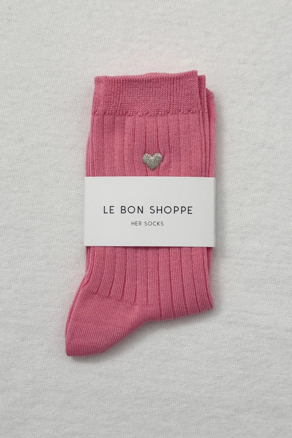 Le Bon Shoppe Embroidered Her Socks in Multiple Colors