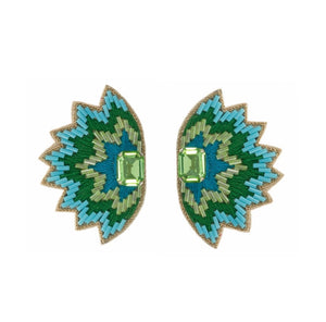 Soho Studs in Blue/Green