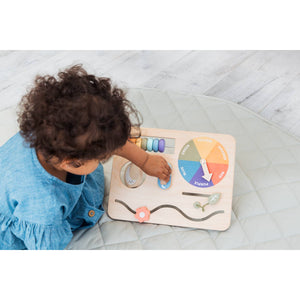 Pearhead Montessori Interactive Wooden Busy Board