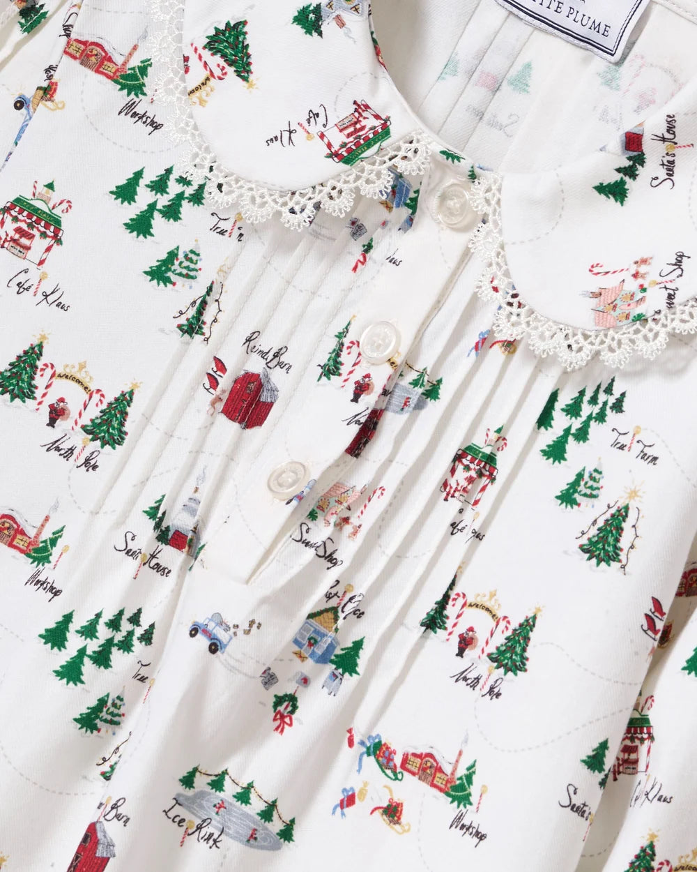 Petite Plume Children's Twill Lola Nightgown in North Pole Chronicles