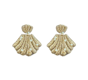 Beth Ladd Collections - Seashell Earrings in Gold