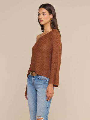 L'Agence Ethan Pullover in Dark Caramel