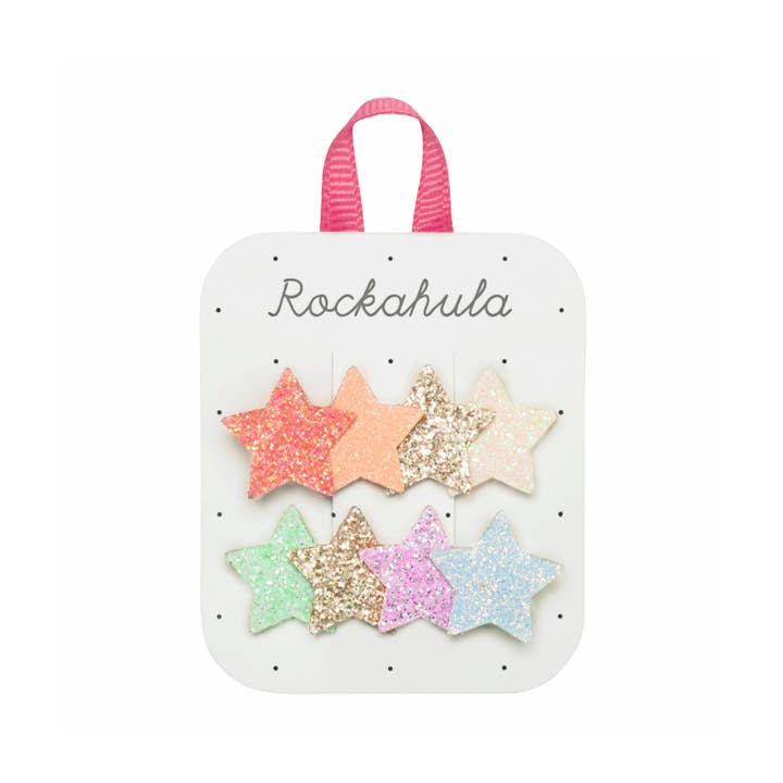 Rockahula Rainbow Shimmer Star Clips