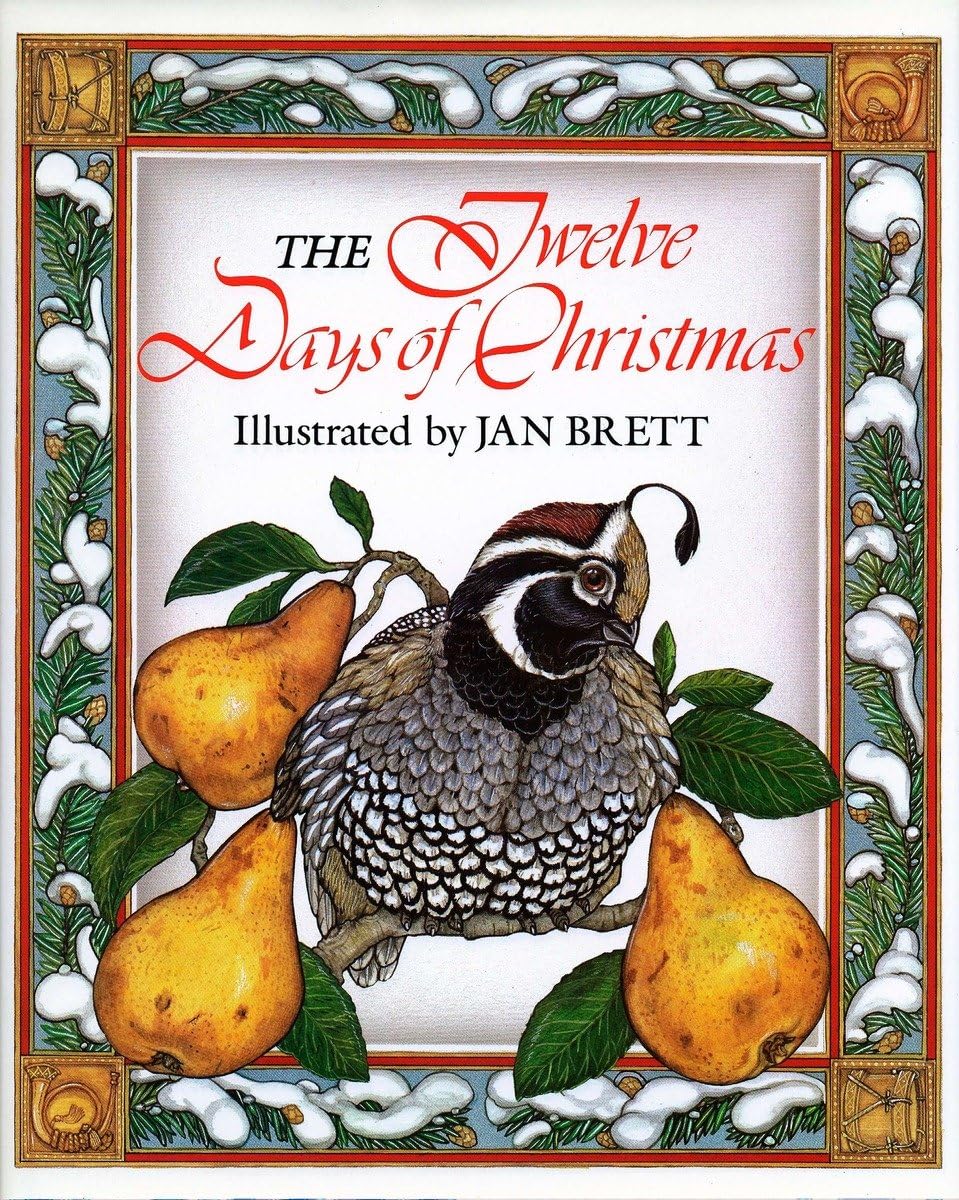 The Twelve Days of Christmas Board Book By Jan Brett