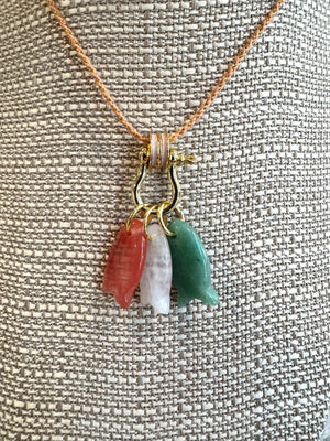 Forever Blythe Lurex Collection Three Little Fishes Necklace - Multiple Styles!