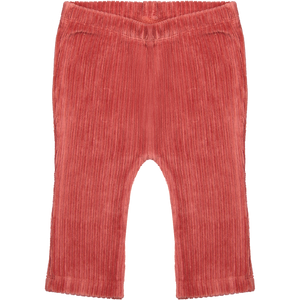 Riffle Amsterdam Percy Rib Velour Flare Pant in Pink