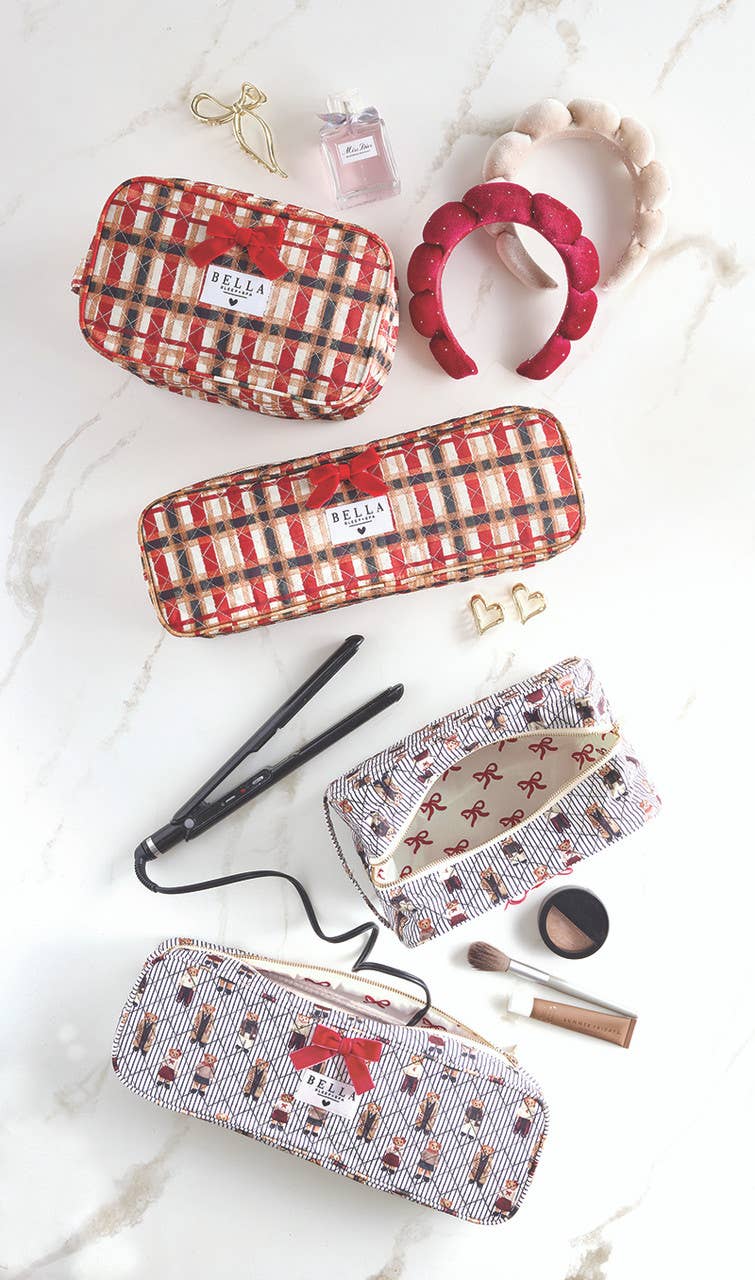 Bella Sleep Spa Quilted Hair Tool Bag in Plaid
