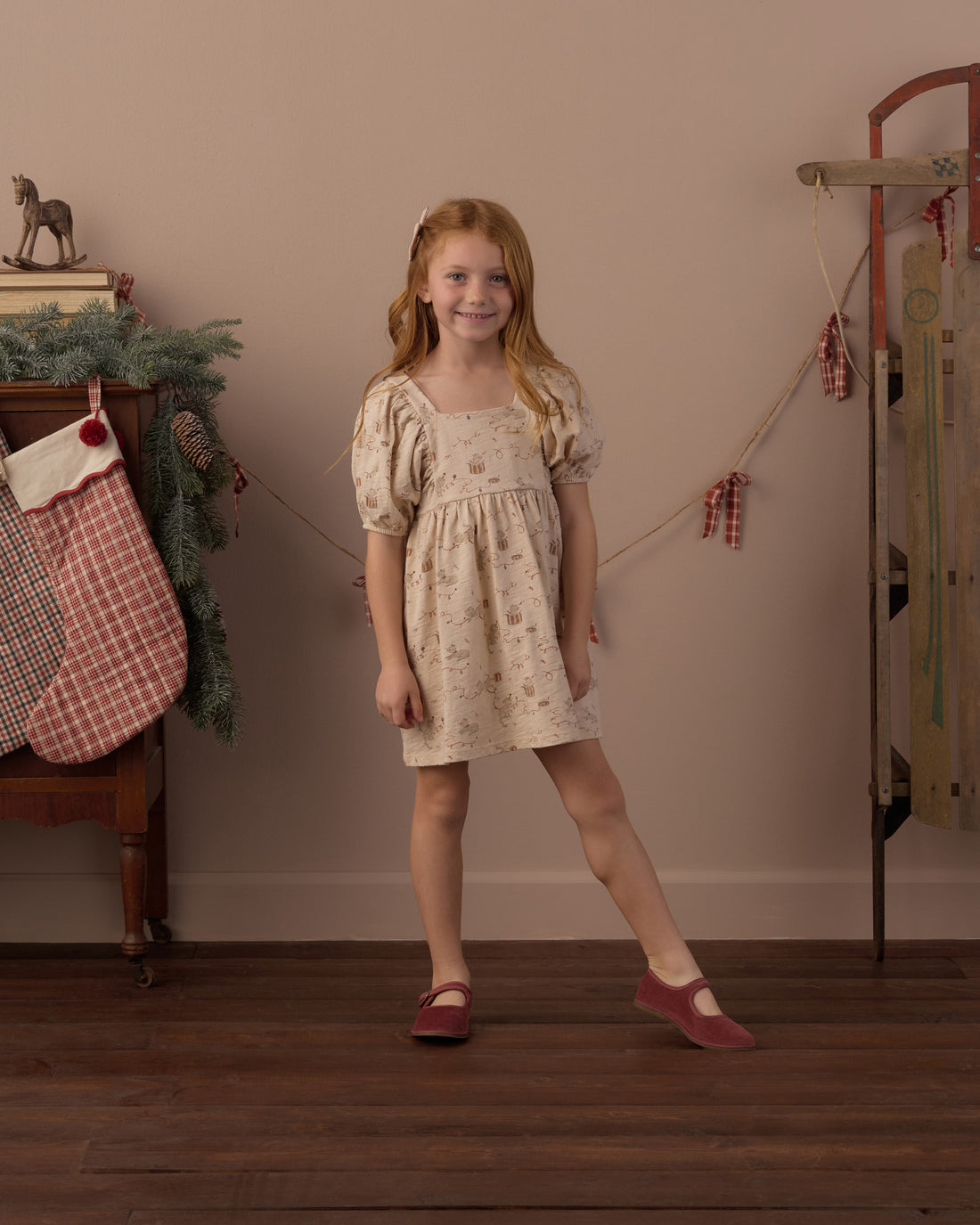 Rylee + Cru Brea Dress in Kitties