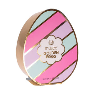 Musee Golden Egg Three Bath Balm Bomb Set