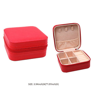 Sensibling Corp. Faux Leather Portable Square Jewelry Box