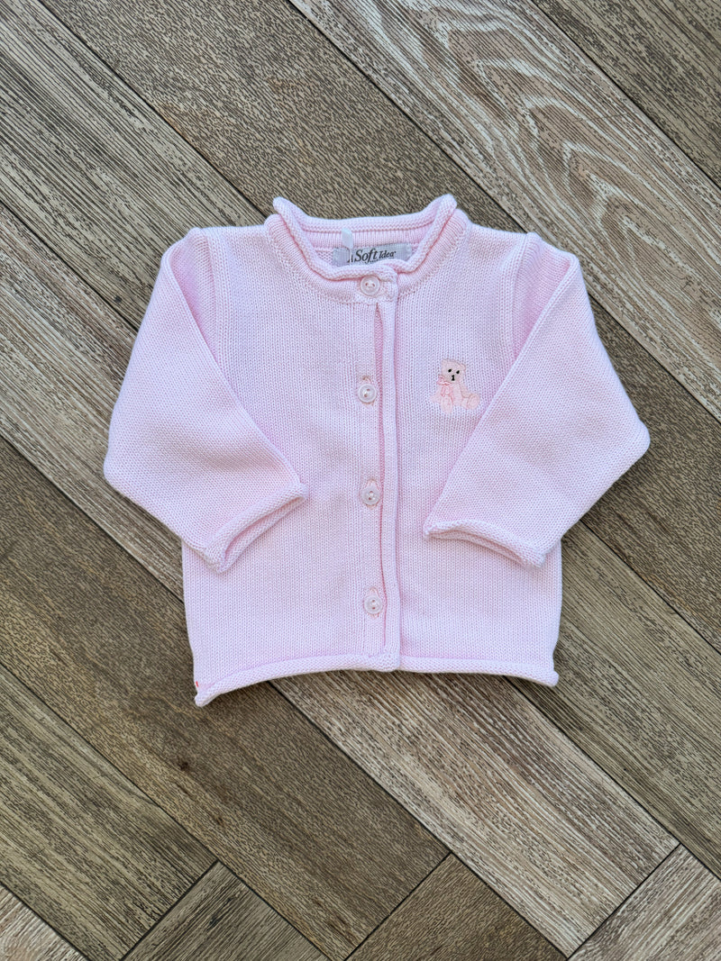 A Soft Idea Sweet Bear Baby Cardigan - Multiple Colors!