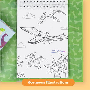 Tiger Tribe Dinosaur Coloring Set