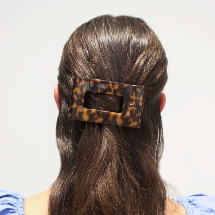 TELETIES Rectangle Flat Hair Clip - Multiple Colors/Sizes!
