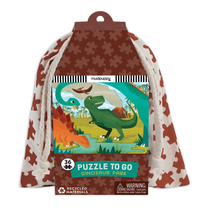 Chronicle Books Dinosaur Park Puzzle To Go