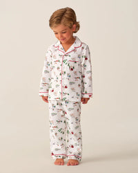 Petite Plume Children's Twill Pajama Set in North Pole Chronicles