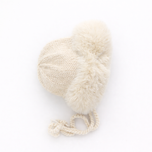 Huggalugs Cuddle Bonnet in Natural