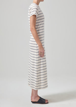 Citizens of Humanity Goldie Dress in Campanula Stripe
