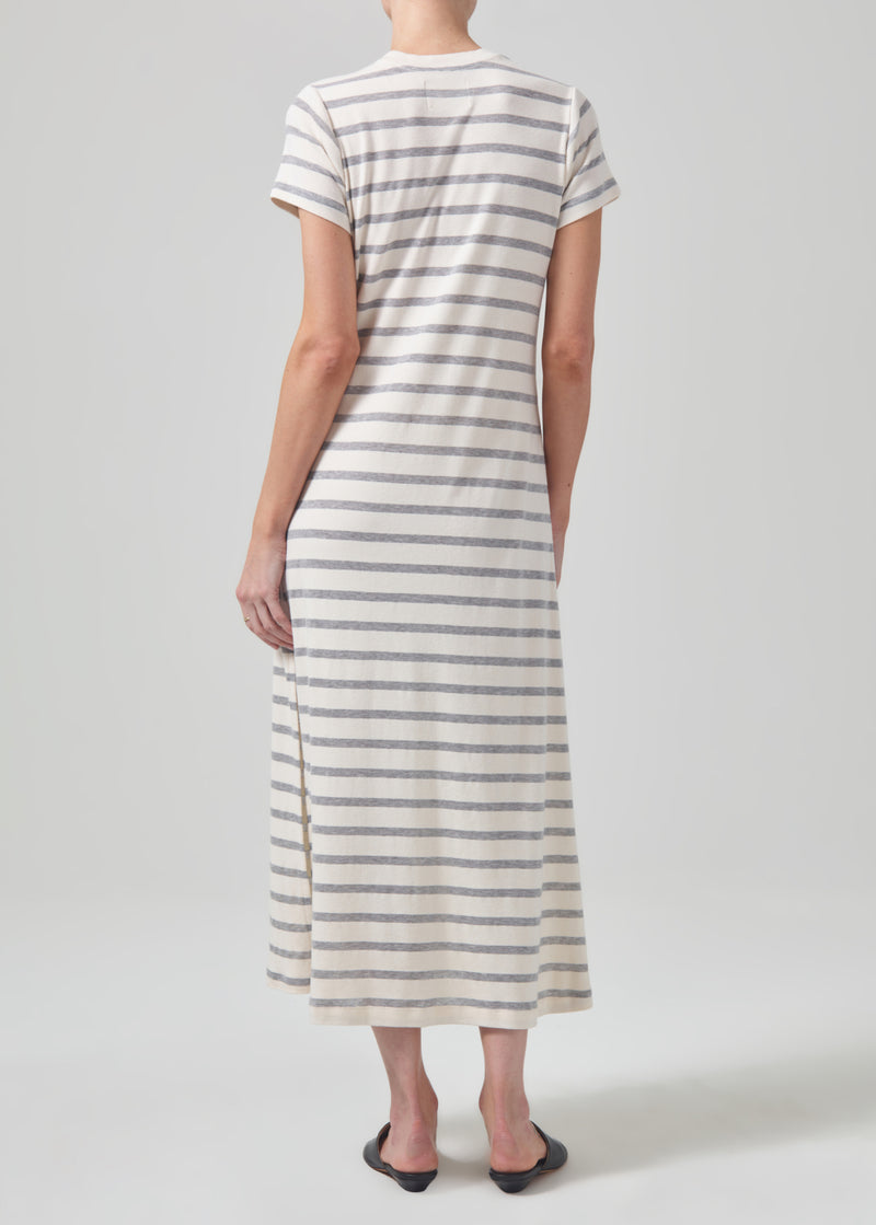 Citizens of Humanity Goldie Dress in Campanula Stripe
