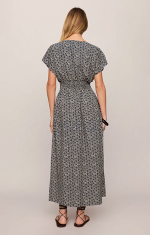 Z Supply Sanna Iris Floral Midi in Eclipse