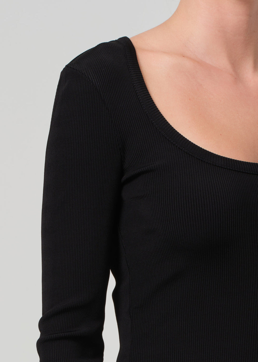 Citizens of Humanity Rumi Scoop Neck Top in Black